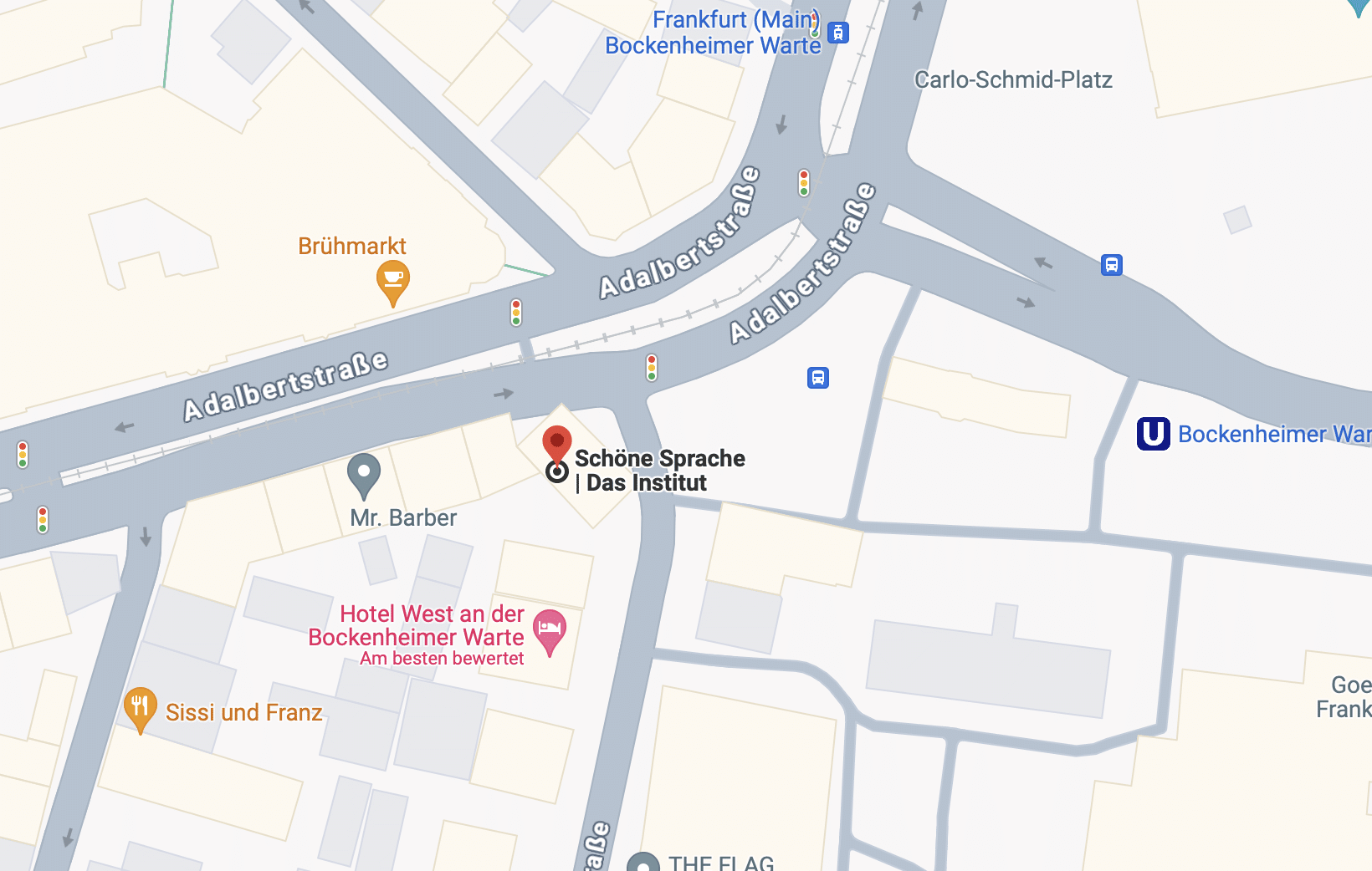 Darstellung des Standortes auf Google Maps