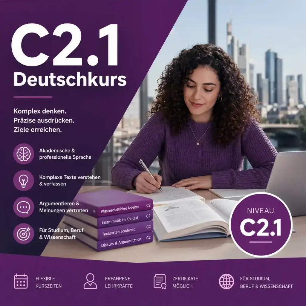 C2.1 Deutschkurs in Frankfurt