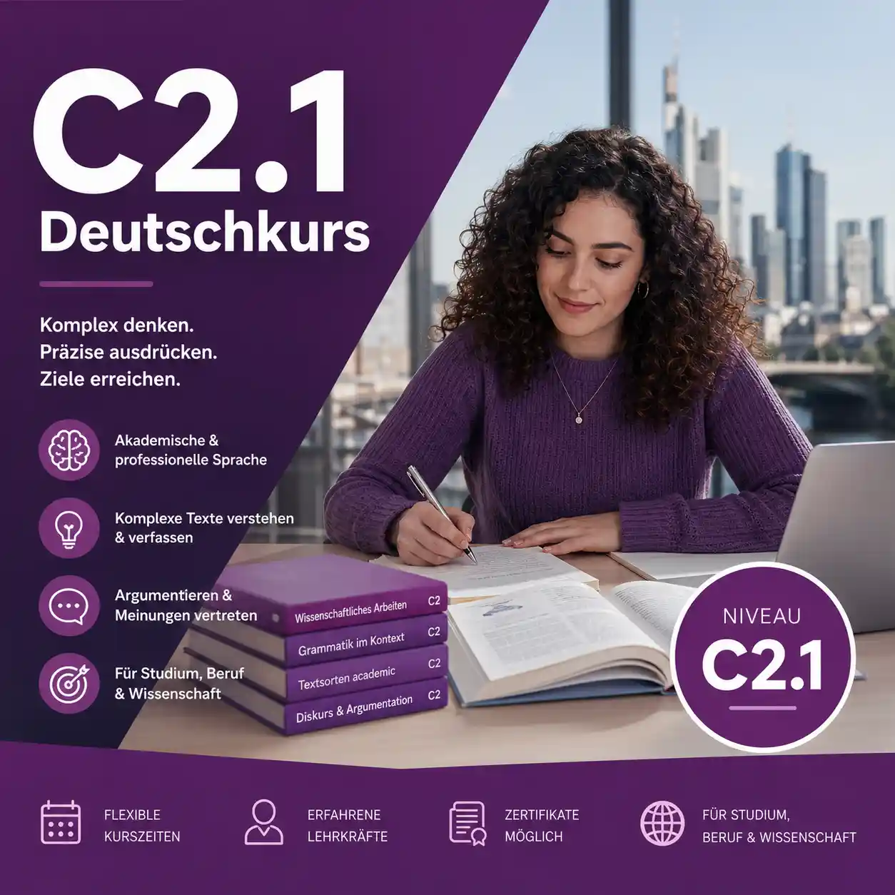C2.1 Deutschkurs in Frankfurt