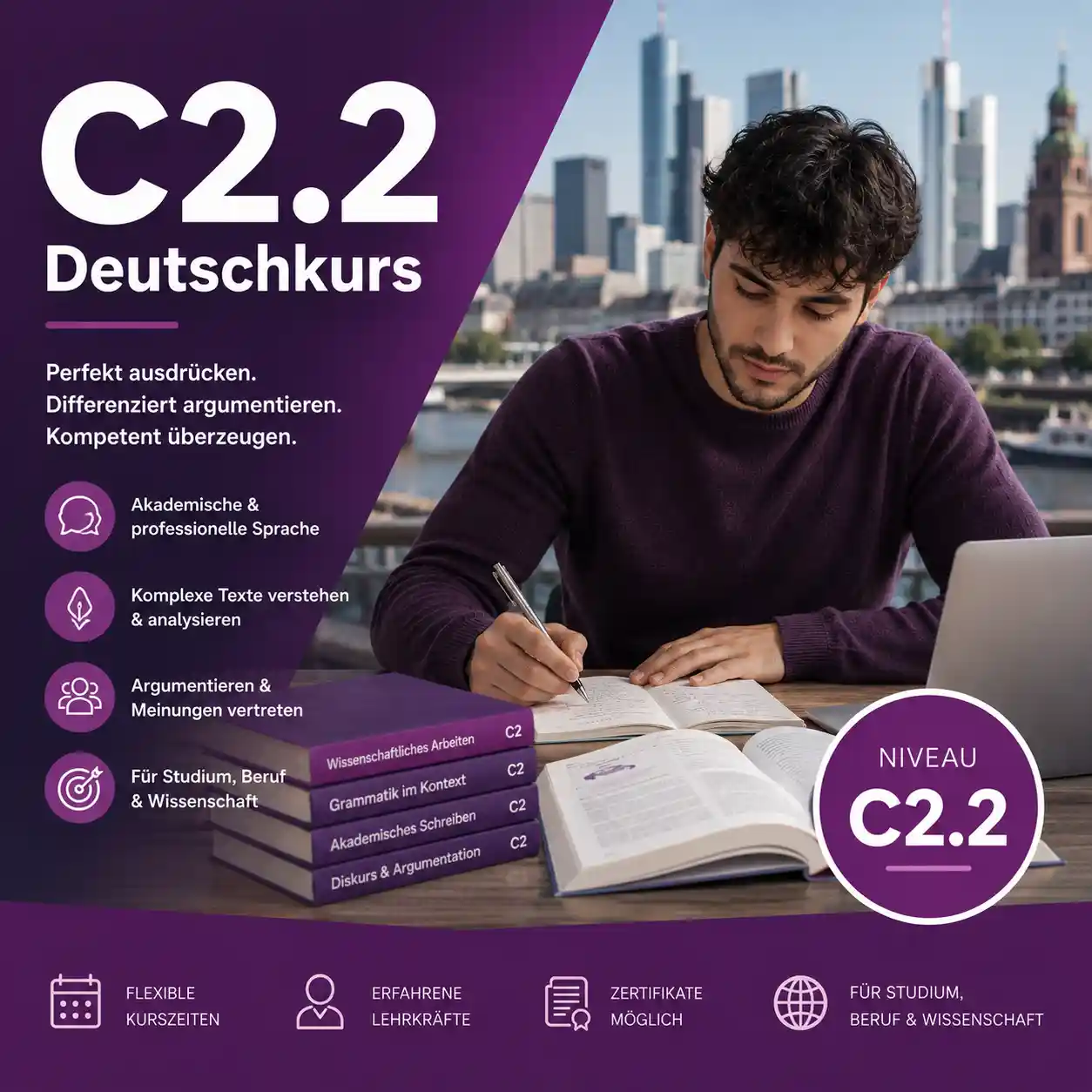 C2.2 Deutschkurs in Frankfurt